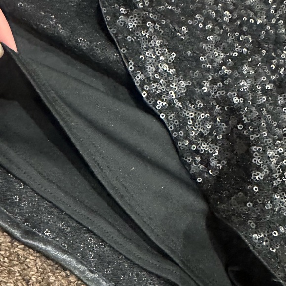 EUC I'cona Women's S black party evening cocktail dress sequin sexy sleeveless - Picture 3 of 5